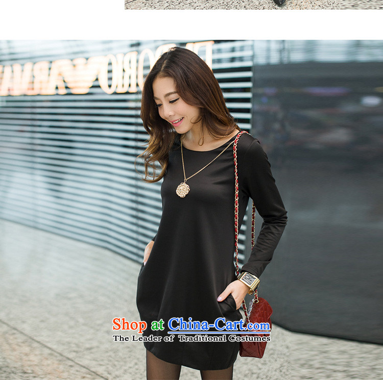 Ink marks the new Korean autumn large stylish and elegant dresses larger female loose video thin fine decorated pendants temperament long-sleeved dresses content7120  4XL( dark green for a catty) picture appears at paragraphs 145-155, prices, brand platters! The elections are supplied in the national character of distribution, so action, buy now enjoy more preferential! As soon as possible.