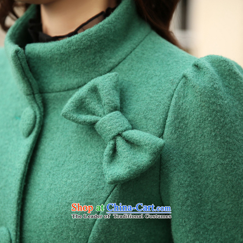 Recalling that the United States 2015 autumn and winter Gigi Lai new for women a Korean version of the Sau San in the jacket long coats gross? female fruit green XL, recalled that the United States has been pressed Gigi Lai shopping on the Internet