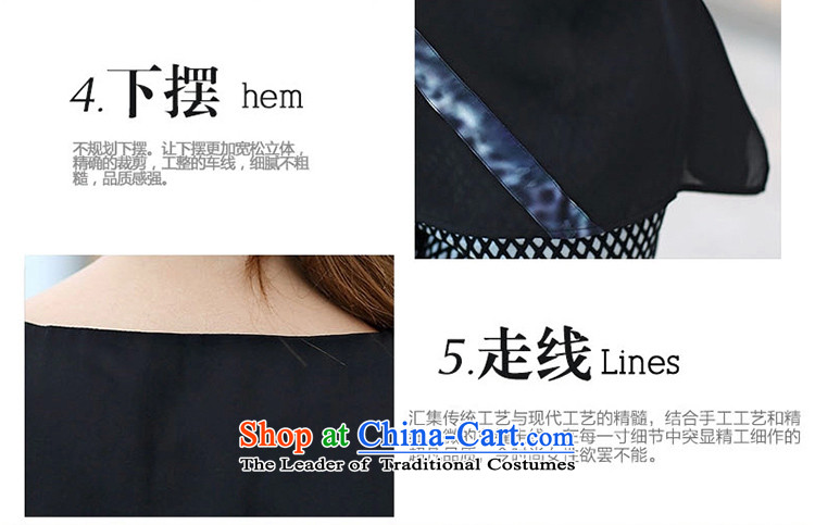 The lymalon lehmann thick, Hin thin Summer 2015 New Product Version Korean won large stylish women short-sleeved T-shirt chiffon shirt 1691 Black XXL picture, prices, brand platters! The elections are supplied in the national character of distribution, so action, buy now enjoy more preferential! As soon as possible.
