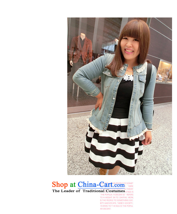 Addiction is larger female XL 2014 Autumn Women's clothes new Korean cowboy jacket cardigan 13008 light blue XL Photo, prices, brand platters! The elections are supplied in the national character of distribution, so action, buy now enjoy more preferential! As soon as possible.