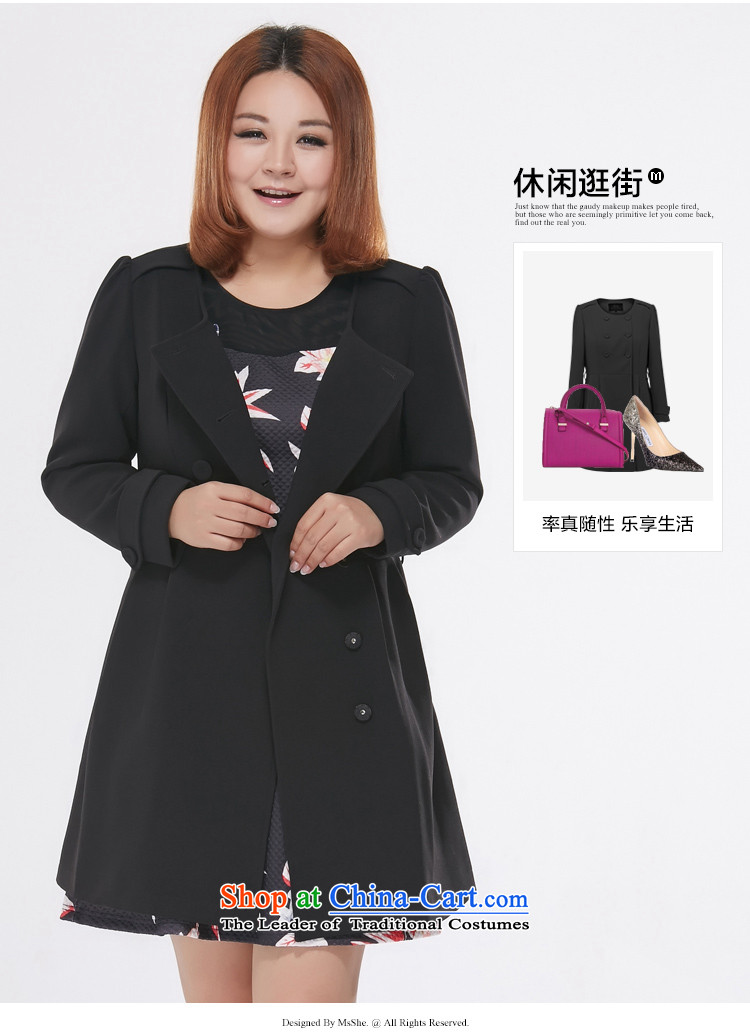 Msshe xl women 2015 new stylish Korean autumn boxed in long wind jacket double-coats 7581 2XL Photo Black, prices, brand platters! The elections are supplied in the national character of distribution, so action, buy now enjoy more preferential! As soon as possible.