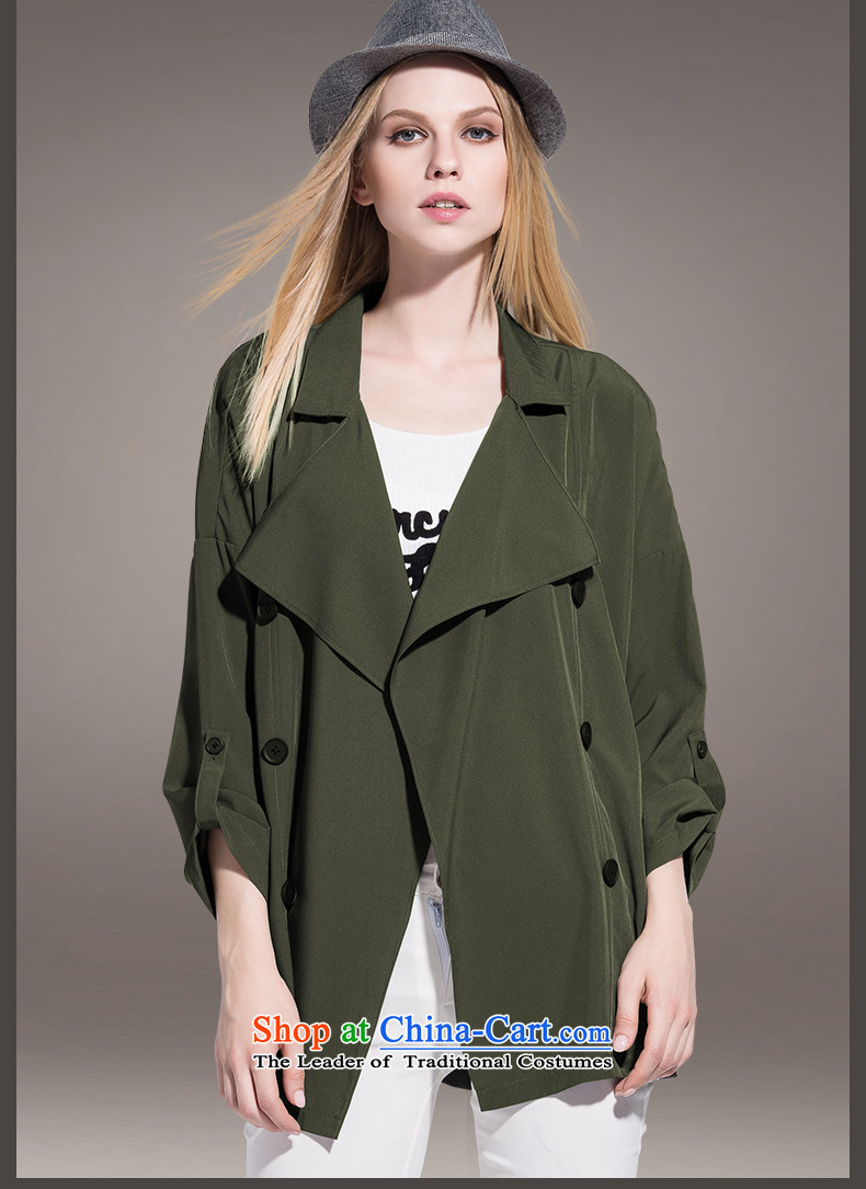 In short light larger women fall inside windbreaker girl in long jacket, Thick, Thin, loose video roll collar cardigan shawl 1,258 female army green XXXL picture, prices, brand platters! The elections are supplied in the national character of distribution, so action, buy now enjoy more preferential! As soon as possible.
