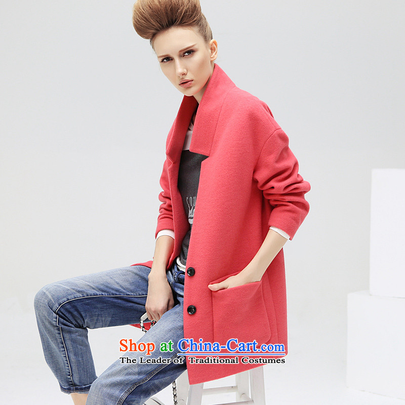 The new winter 2015 COCOBELLA western style ribs in transition relaxd minimalist female jacket CT181 Sau San raspberries red M,COCOBELLA,,, shopping on the Internet