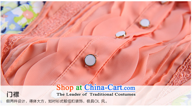 The former Yugoslavia Li xiu qiu load new 2014 Korean women xl sweet lapel knocked colored false two saika in long skirt Q5397 ORANGE XXL picture, prices, brand platters! The elections are supplied in the national character of distribution, so action, buy now enjoy more preferential! As soon as possible.