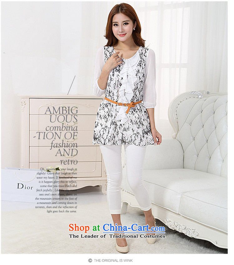 The lymalon lehmann thick, Hin thin 2015 autumn the new Korean version of large numbers of ladies fashion Sau San 7 cuff round-neck collar chiffon Y801 White XXL pictures shirt, prices, brand platters! The elections are supplied in the national character of distribution, so action, buy now enjoy more preferential! As soon as possible.