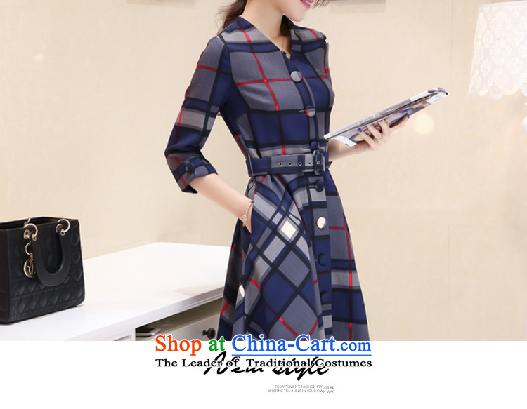 Sarah ya 2015 Korean large segments of the Sau San 7 cuff windbreaker in long skirt large dresses 0778 female red grille 2XL Photo, prices, brand platters! The elections are supplied in the national character of distribution, so action, buy now enjoy more preferential! As soon as possible.