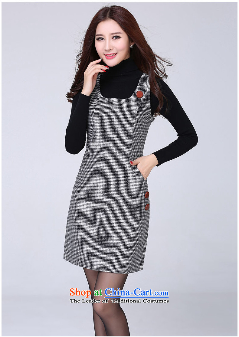 Eun-Ya Xiu 2015 autumn and winter new women's thick MM to xl Korean Sau San sweet sleeveless gross? vest dresses 51# wine red  2XL recommendations 128-138 catty picture, prices, brand platters! The elections are supplied in the national character of distribution, so action, buy now enjoy more preferential! As soon as possible.