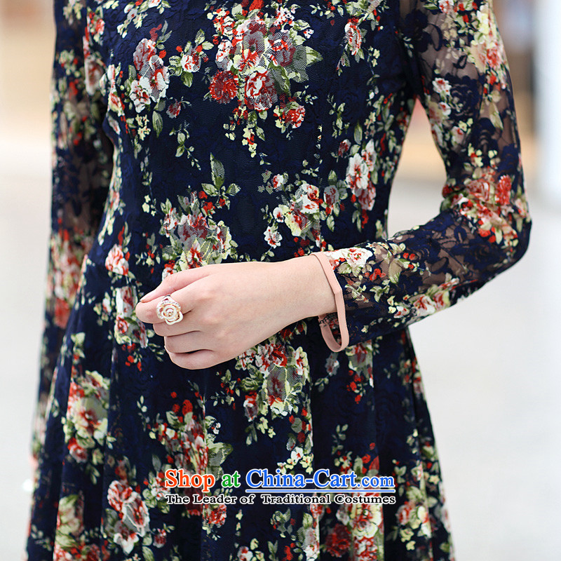 The Director of the women's code load to increase fall thick mm2015 new Korean sweet lace dress thick, Hin thin, 2656 suit 3XL around 922.747, of 160 staff (smeilovly) , , , shopping on the Internet