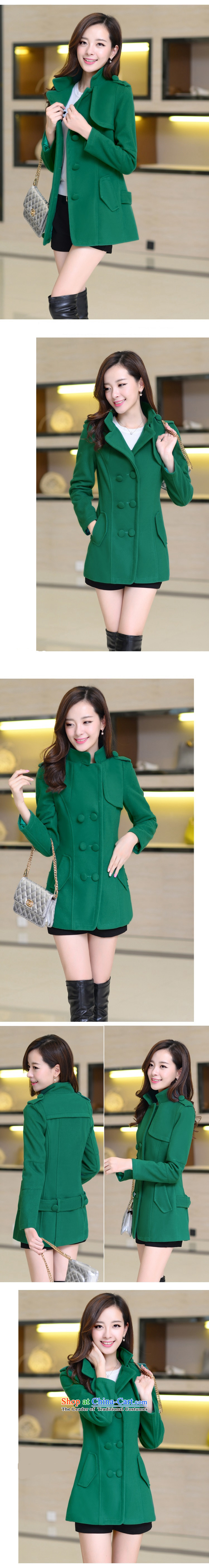 2015 new female winter clothing new double-large short of Sau San a wool coat female spring and autumn Women's jacket royal blue L picture, prices, brand platters! The elections are supplied in the national character of distribution, so action, buy now enjoy more preferential! As soon as possible.