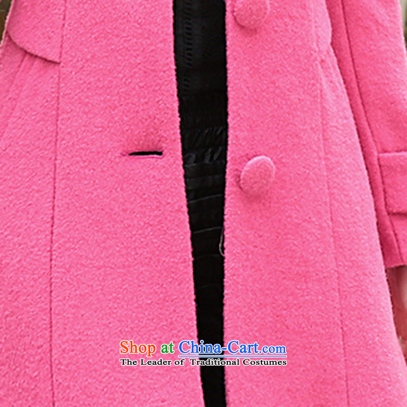    Korea 2014 Winter OVBE New Sau San single row tie twine bow knot jacket coat? female gross honey red M,ovbe,,, shopping on the Internet