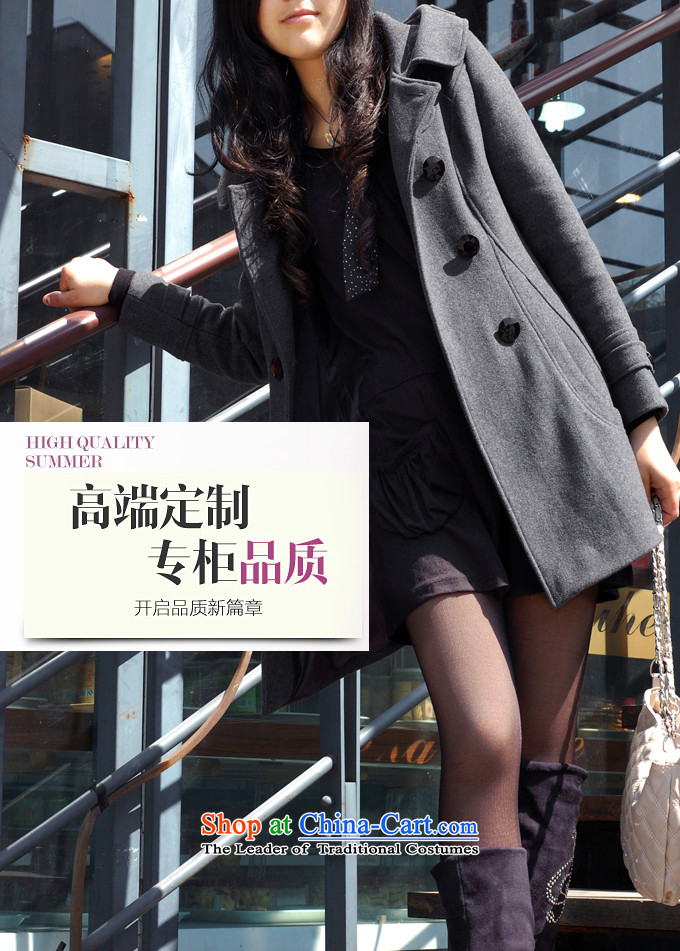 Install the latest autumn and winter SE2015) Ms. Korean Sleek and versatile trend a long-sleeved coats that long cap, double-jacket coat? gross carbon S picture, prices, brand platters! The elections are supplied in the national character of distribution, so action, buy now enjoy more preferential! As soon as possible.