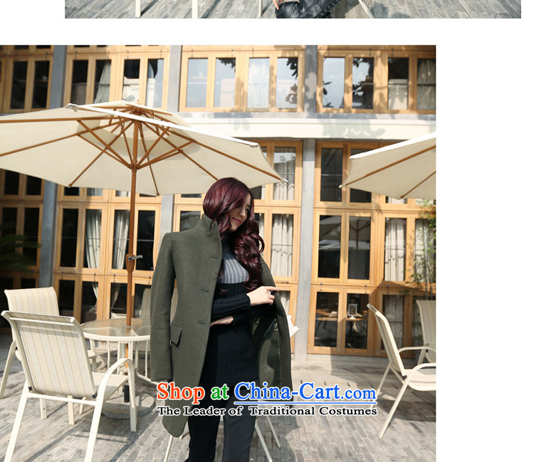 Even with the new 2015 Autumn Korean-Sau San long roll collar small incense wind single row detained wool a wool coat W8819 Army Green M picture, prices, brand platters! The elections are supplied in the national character of distribution, so action, buy now enjoy more preferential! As soon as possible.
