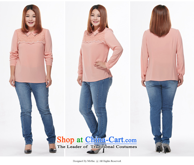 Msshe xl women 2015 new thick sister autumn replacing women wear shirts lapel of long-sleeved shirt 7776 5XL pink picture, prices, brand platters! The elections are supplied in the national character of distribution, so action, buy now enjoy more preferential! As soon as possible.
