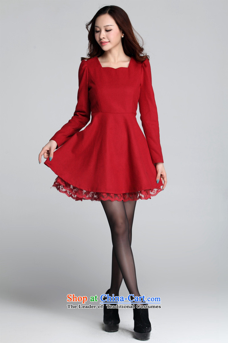 Coveted New Fall/Winter Collections Korean commuter Foutune of thick npc code female graphics thin gross? long-sleeved dresses5308 dark blue 3XL recommendations about 165 pictures, weight price, brand platters! The elections are supplied in the national character of distribution, so action, buy now enjoy more preferential! As soon as possible.