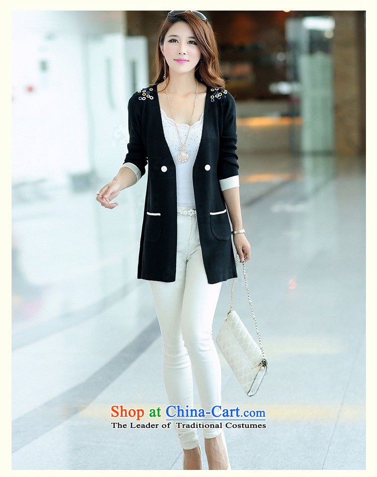 2015 mm thick spring new long-sleeved solid color to xl Woolen Sweater Knit-in long cardigan female Korean blouses 38 PINK 2XL weight 130-145 catty picture, prices, brand platters! The elections are supplied in the national character of distribution, so action, buy now enjoy more preferential! As soon as possible.