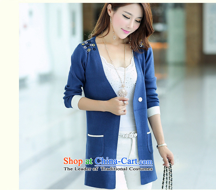 2015 mm thick spring new long-sleeved solid color to xl Woolen Sweater Knit-in long cardigan female Korean blouses 38 PINK 2XL weight 130-145 catty picture, prices, brand platters! The elections are supplied in the national character of distribution, so action, buy now enjoy more preferential! As soon as possible.