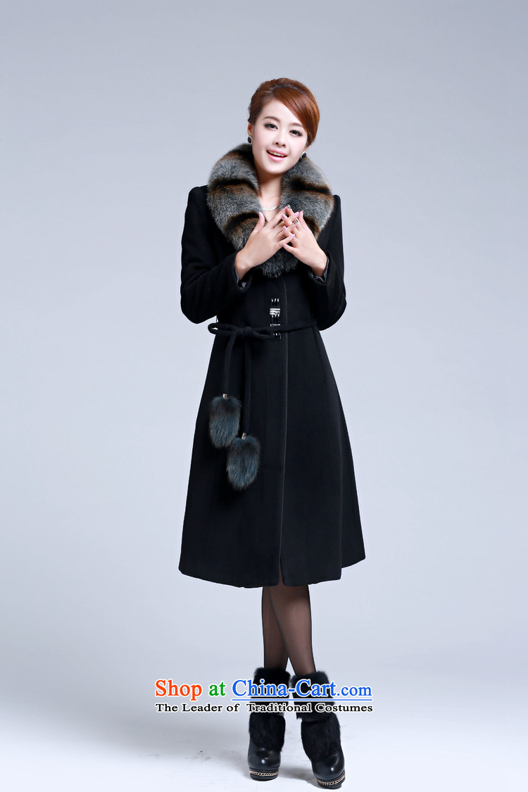 The new for women in long Korean Sau San Solid Color Fox gross washable wool woolen coat a female Fall/Winter Collections? Jacket Black XL gross picture, prices, brand platters! The elections are supplied in the national character of distribution, so action, buy now enjoy more preferential! As soon as possible.