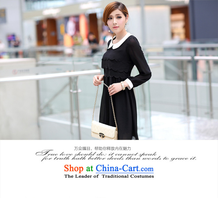 Of staff to increase the burden of 200 yards women thick mm autumn 2014 new dolls load for long-sleeved video thin ice woven dresses S2657 Black XL Photo, prices, brand platters! The elections are supplied in the national character of distribution, so action, buy now enjoy more preferential! As soon as possible.