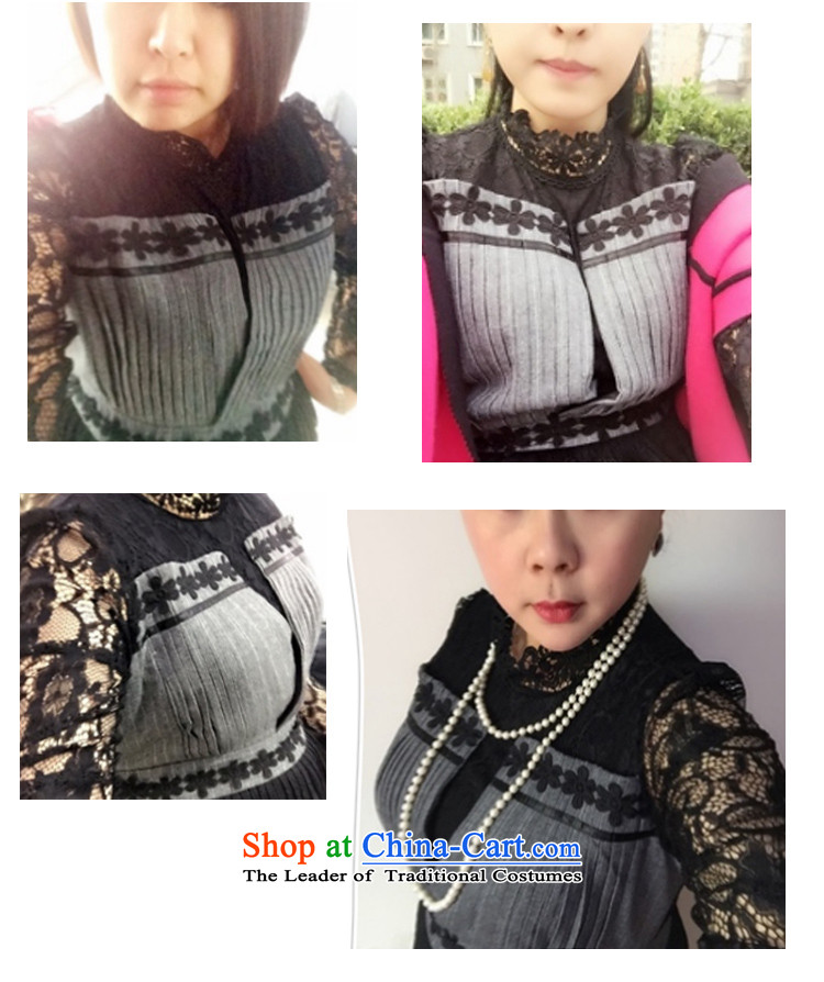 The first declared Korean economy to increase women's code load spring and autumn long-sleeved new dresses thick MM video thin lace long skirt 1113/ forming the black 4XL recommendations seriously pictures, price paragraphs 165-175 under, brand platters! The elections are supplied in the national character of distribution, so action, buy now enjoy more preferential! As soon as possible.