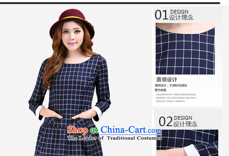 The Director of the women's extra-thick mm2014 autumn and winter load new Korean Modern British Grid Sau San video coltish waist strain the skirt 3100 Blue 4XL Photo, prices, brand platters! The elections are supplied in the national character of distribution, so action, buy now enjoy more preferential! As soon as possible.