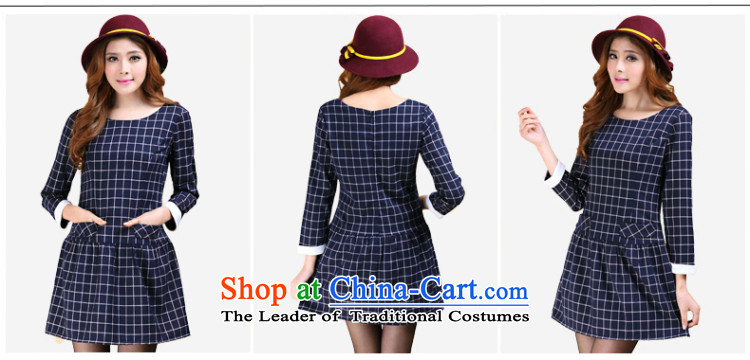 The Director of the women's extra-thick mm2014 autumn and winter load new Korean Modern British Grid Sau San video coltish waist strain the skirt 3100 Blue 4XL Photo, prices, brand platters! The elections are supplied in the national character of distribution, so action, buy now enjoy more preferential! As soon as possible.