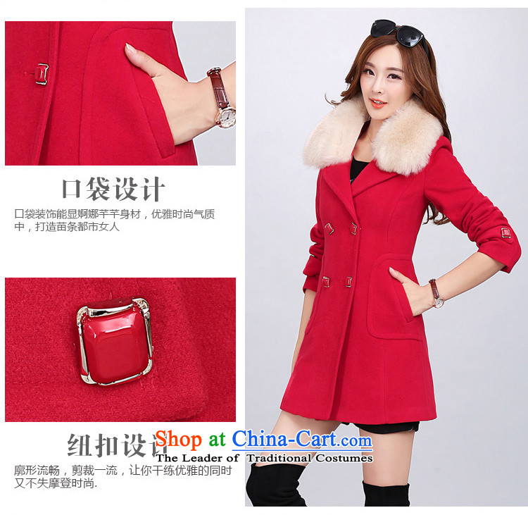 Spend thousands of bones 2015 autumn and winter new Korean Sau San double-OL commuter women's gross? a wool coat female jacket color navy M picture, prices, brand platters! The elections are supplied in the national character of distribution, so action, buy now enjoy more preferential! As soon as possible.