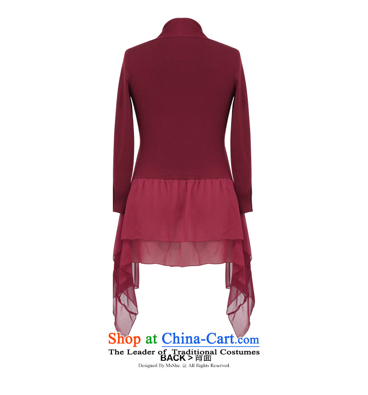 Msshe xl women 2015 autumn the new SISTER Korean thick cardigan in long jacket, dark red woolen pullover female 7,427 applicants during that month , prices, Photo 4XL brand platters! The elections are supplied in the national character of distribution, so action, buy now enjoy more preferential! As soon as possible.