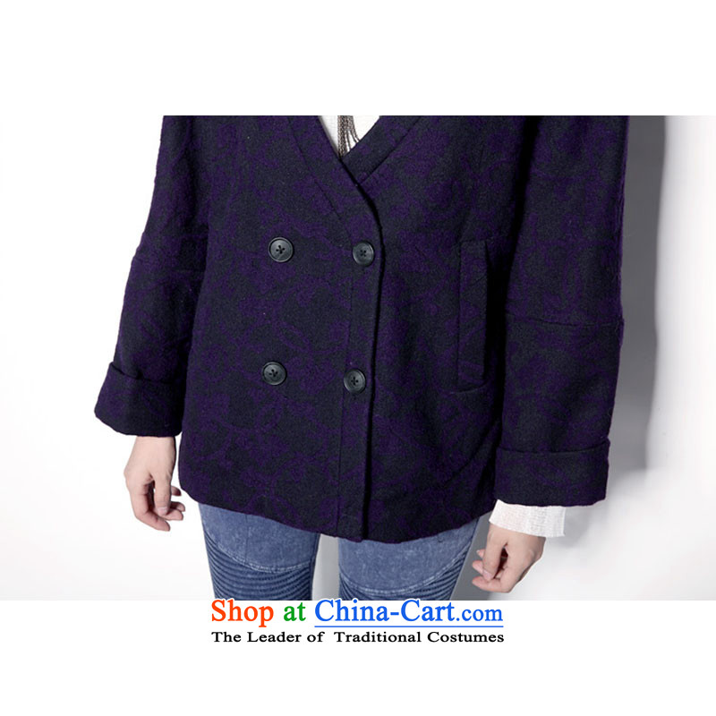 9M Tu Spring 2014 new products commuter minimalist double-blue jacket, sweater JH522 wool m,miccbeirn,,, Purple Shopping on the Internet