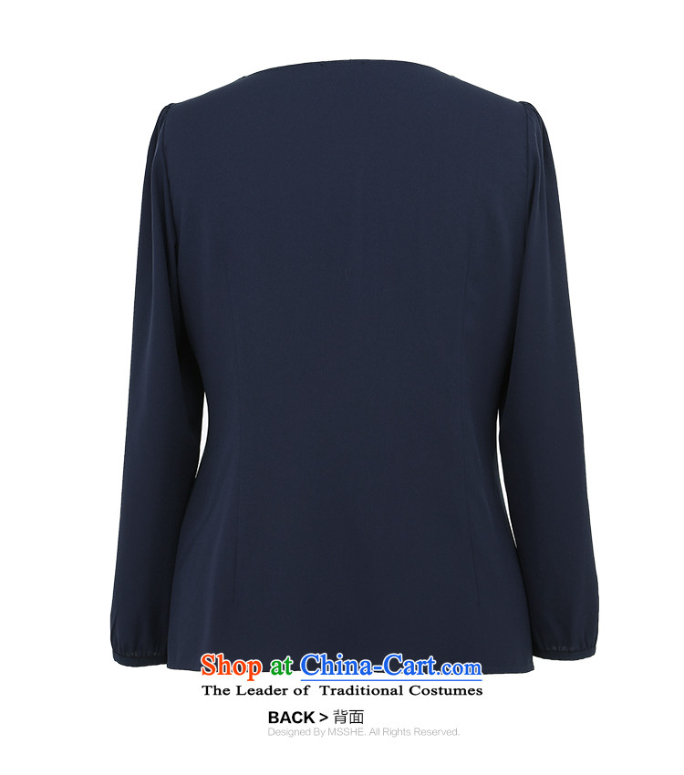 Msshe xl women 2015 Autumn New Sau San dolls collar bubble cuff chiffon shirt 7751 Blue 2XL Photo, prices, brand platters! The elections are supplied in the national character of distribution, so action, buy now enjoy more preferential! As soon as possible.