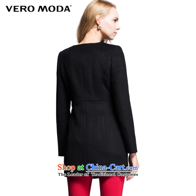 Vero moda fabric of stitching round-neck collar in long-sleeved long gross? female coats |314327035 010 Black 160/80A/S,VEROMODA,,, shopping on the Internet