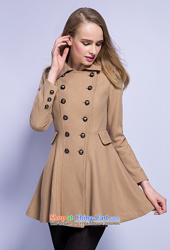 Chaplain who fall inside the new women's double-ups in the Sau San long coats jacket 133S3120019 brown beige 155/S picture, prices, brand platters! The elections are supplied in the national character of distribution, so action, buy now enjoy more preferential! As soon as possible.