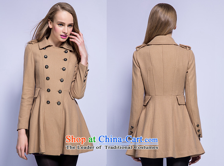 Chaplain who fall inside the new women's double-ups in the Sau San long coats jacket 133S3120019 brown beige 155/S picture, prices, brand platters! The elections are supplied in the national character of distribution, so action, buy now enjoy more preferential! As soon as possible.