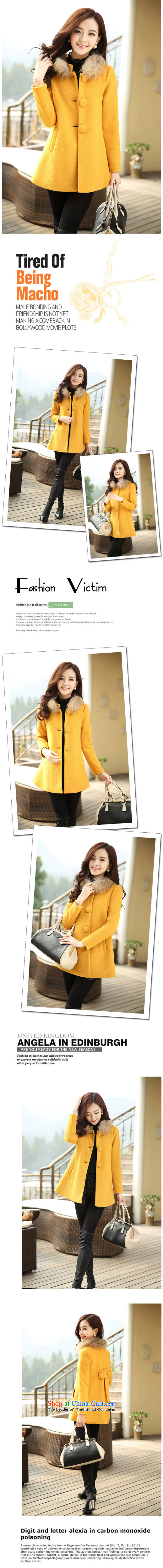 The Star Ni autumn and winter 2015 new gross? in the women's long sleeve mock Korean small wind coarse wool terylene incense for gross woolen coat jade L picture, prices, brand platters! The elections are supplied in the national character of distribution, so action, buy now enjoy more preferential! As soon as possible.