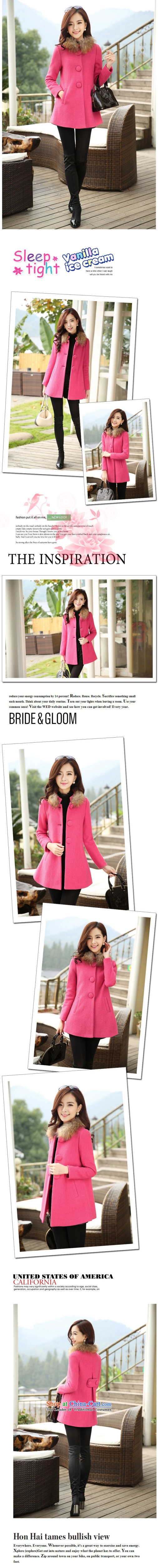 The Star Ni autumn and winter 2015 new gross? in the women's long sleeve mock Korean small wind coarse wool terylene incense for gross woolen coat jade L picture, prices, brand platters! The elections are supplied in the national character of distribution, so action, buy now enjoy more preferential! As soon as possible.