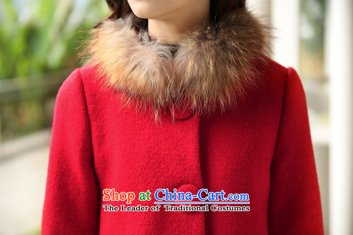 The Star Ni autumn and winter 2015 new gross? in the women's long sleeve mock Korean small wind coarse wool terylene incense for gross woolen coat jade L picture, prices, brand platters! The elections are supplied in the national character of distribution, so action, buy now enjoy more preferential! As soon as possible.