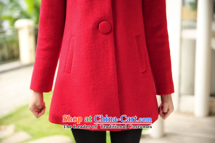 The Star Ni autumn and winter 2015 new gross? in the women's long sleeve mock Korean small wind coarse wool terylene incense for gross woolen coat jade L picture, prices, brand platters! The elections are supplied in the national character of distribution, so action, buy now enjoy more preferential! As soon as possible.