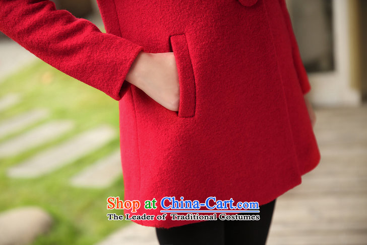 The Star Ni autumn and winter 2015 new gross? in the women's long sleeve mock Korean small wind coarse wool terylene incense for gross woolen coat jade L picture, prices, brand platters! The elections are supplied in the national character of distribution, so action, buy now enjoy more preferential! As soon as possible.