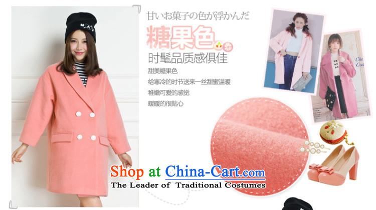 Lok-machi 2015 winter clothing new cocoon-color plane tie long coat CWAA44136 RED M picture, prices, brand platters! The elections are supplied in the national character of distribution, so action, buy now enjoy more preferential! As soon as possible.