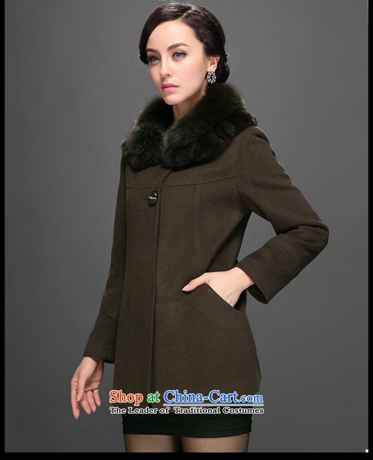 Hengyuan Cheung 2014 Women's gross Washable Wool coats that older in this long overcoat 6# 2553 sub-ni multimedia and  pictures, prices, 175/96A(XXL) brand platters! The elections are supplied in the national character of distribution, so action, buy now enjoy more preferential! As soon as possible.