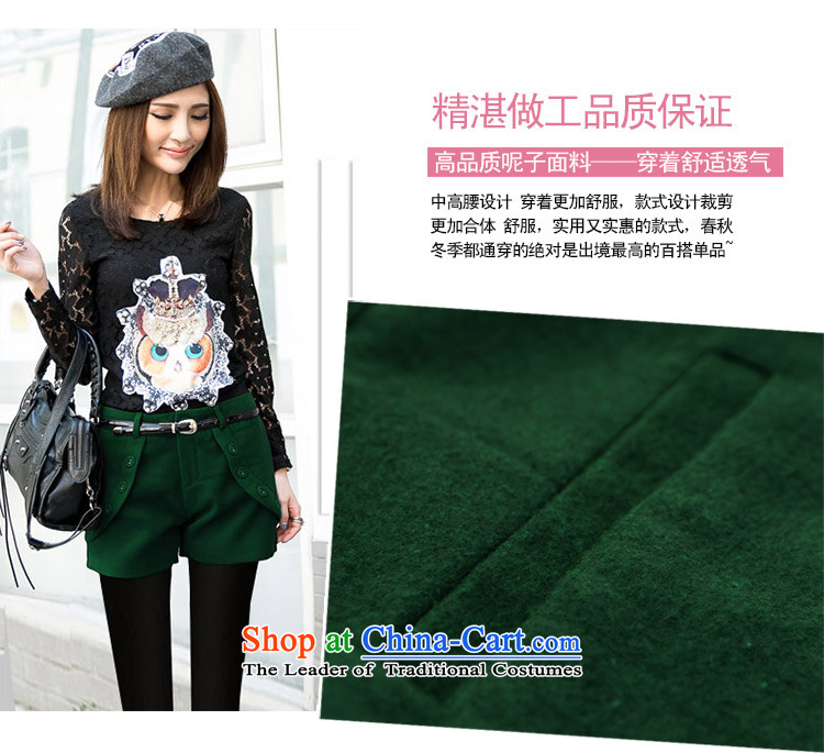 Amista Asagaya Gigi Lai Fat mm larger women with new product package autumn is waist gross a thick boots trousers female 8716 shorts dark green XXL picture, prices, brand platters! The elections are supplied in the national character of distribution, so action, buy now enjoy more preferential! As soon as possible.