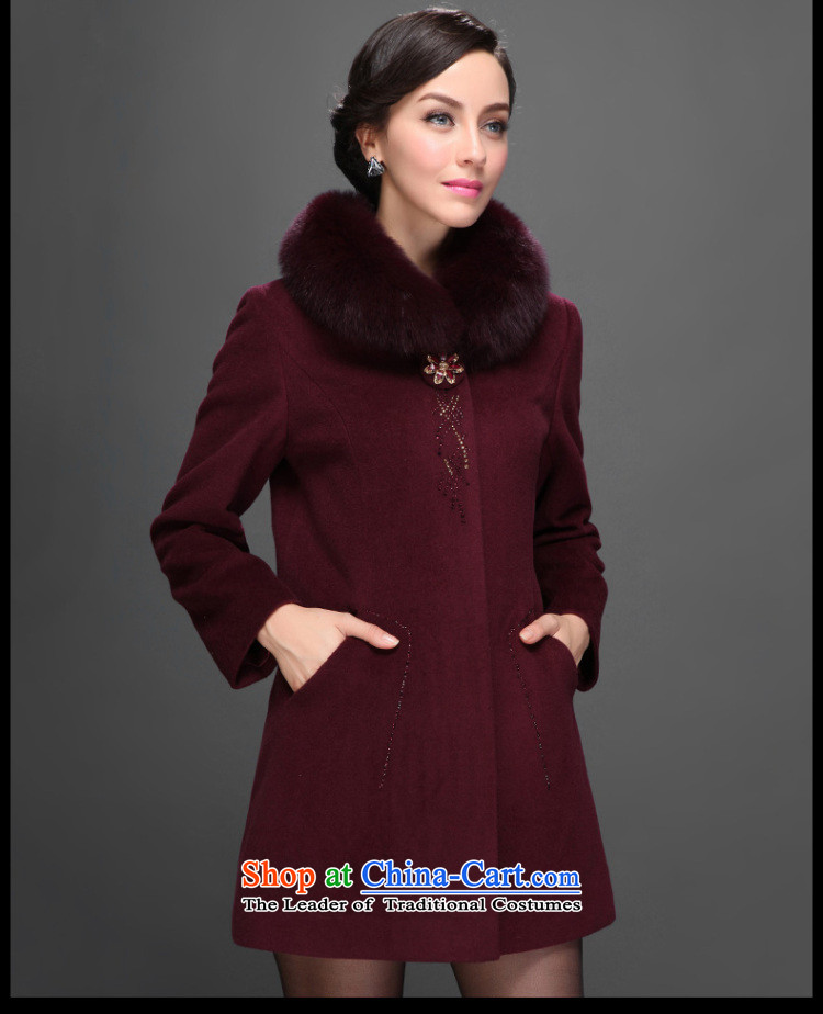 Hang Cheung 2014 medium to long term source for women coats that elderly? wool gross for a jacket 2,556 Nansan Mui sauce purple  170/92A(XL) picture, prices, brand platters! The elections are supplied in the national character of distribution, so action, buy now enjoy more preferential! As soon as possible.