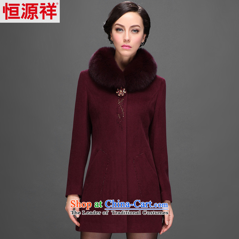 Hang Cheung 2014 medium to long term source for women coats that elderly? wool gross for a jacket 2,556 Nansan Mui sauce  170_92A_XL_ Purple