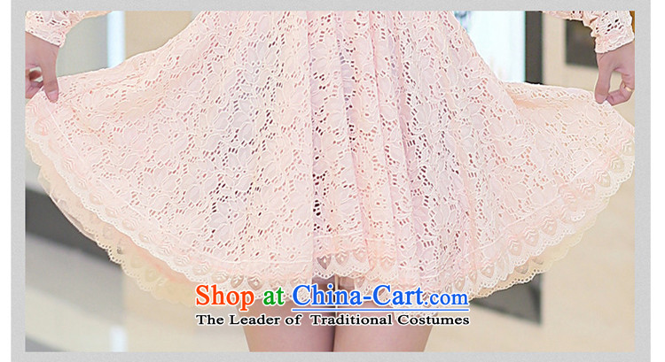 Szili Clinton large long-sleeved blouses and lace dresses autumn 2015 new expertise to increase MM Foutune of video thin temperament, forming the skirt 200 catties XXXXL white picture, prices, brand platters! The elections are supplied in the national character of distribution, so action, buy now enjoy more preferential! As soon as possible.