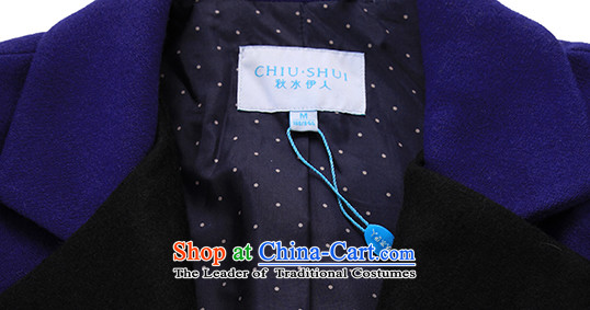 The Mai-Mai autumn load for developing new knowledge of elegant color plane collision with reverse collar wool double-coats 133S3120018  165/L Blue Photo, prices, brand platters! The elections are supplied in the national character of distribution, so action, buy now enjoy more preferential! As soon as possible.