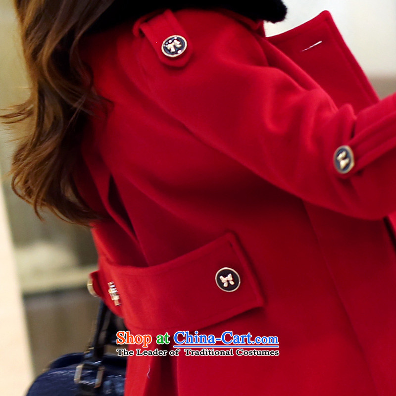 Park woke up to 2015 winter clothing new Korean women? coats that long hair red jacket M Awakening? Paradise Shopping on the Internet has been pressed.