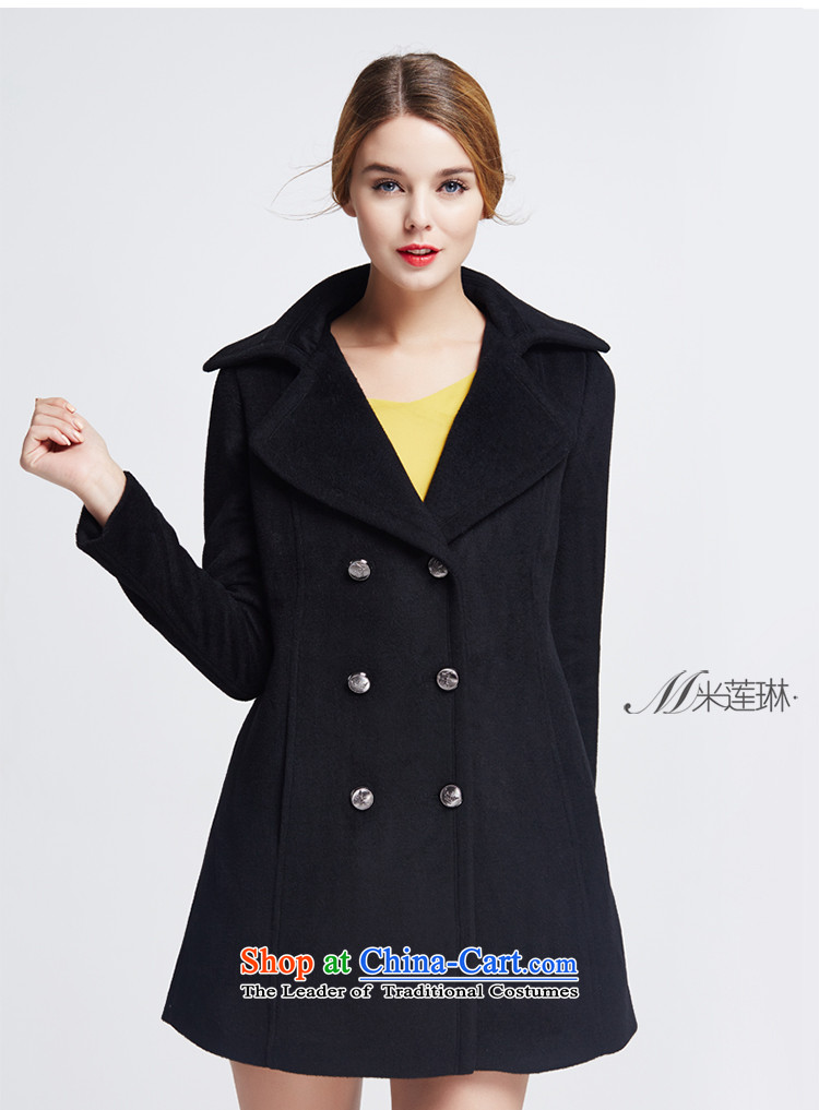M Lin Lin Mao-coats women 2015? of autumn and winter in long jacket, a wool coat MN033 female black S code picture, prices, brand platters! The elections are supplied in the national character of distribution, so action, buy now enjoy more preferential! As soon as possible.