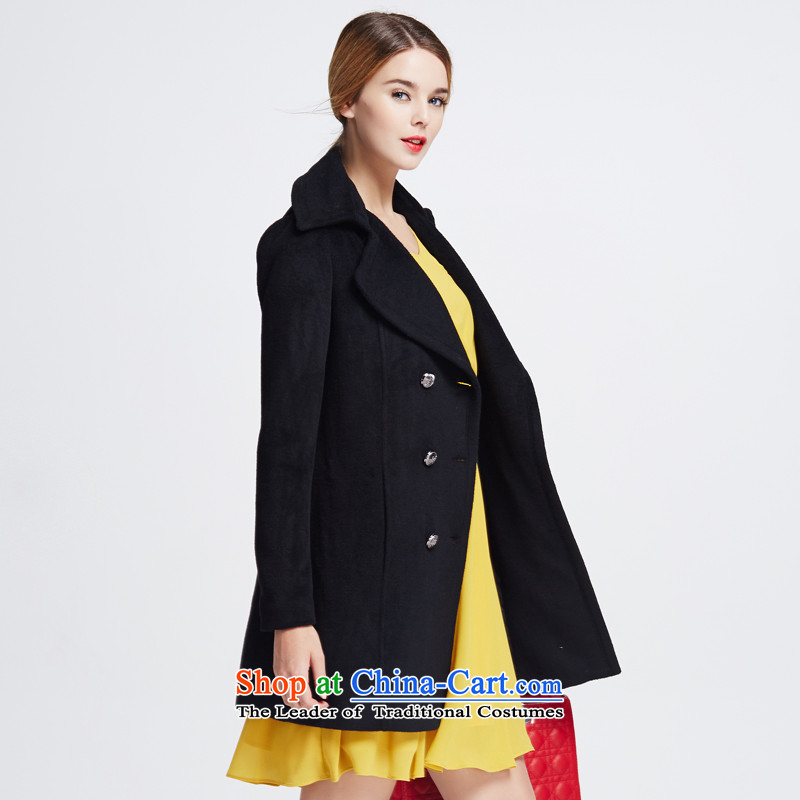 M Lin Lin Mao-coats women 2015? of autumn and winter in long jacket, a wool coat MN033 Girl  s code of M Black Lin Lin (MILIANLIN) , , , shopping on the Internet