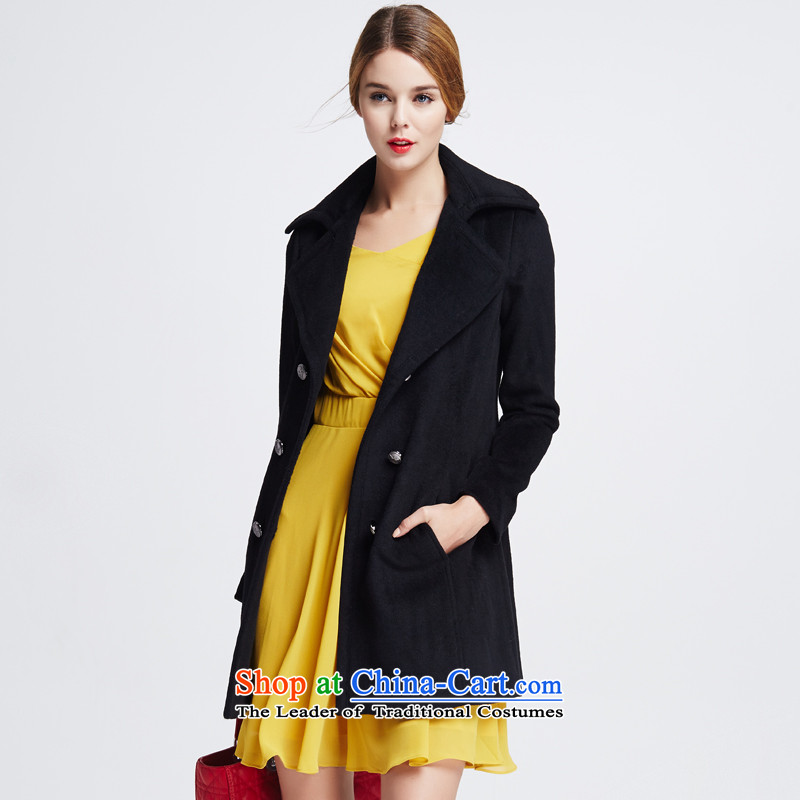 M Lin Lin Mao-coats women 2015? of autumn and winter in long jacket, a wool coat MN033 Girl  s code of M Black Lin Lin (MILIANLIN) , , , shopping on the Internet