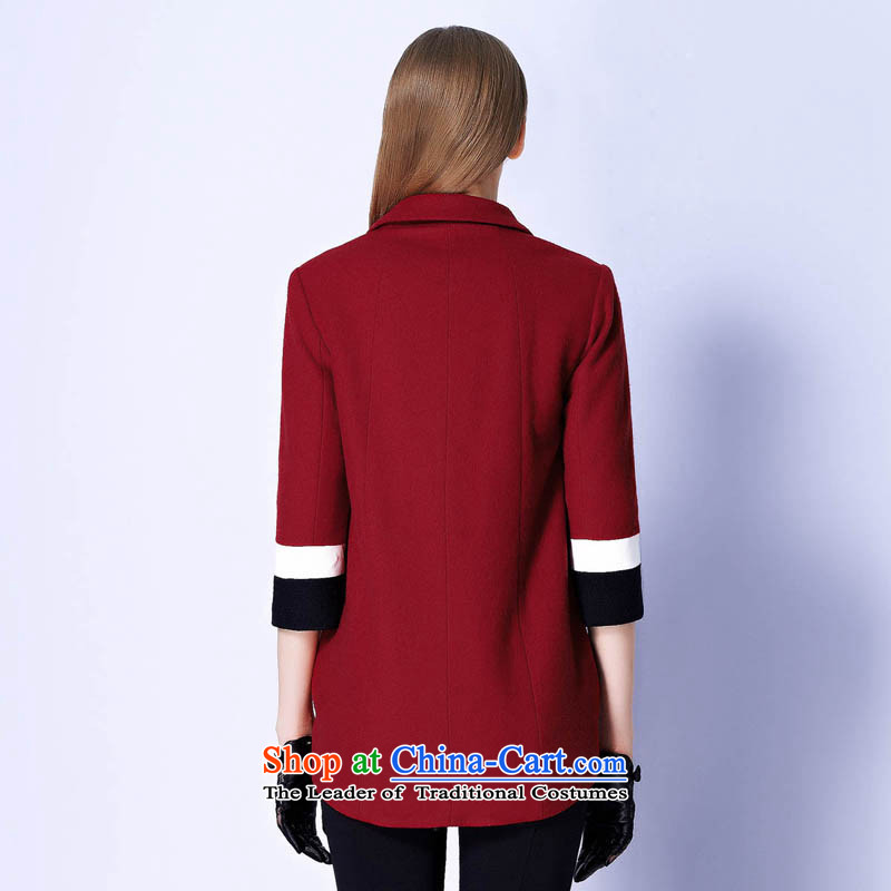 The Mai-Mai Autumn Load/ The New Color Plane Collision stitching double-gross seven? cuff 133C3120003 OVERCOATS  160/M, chestnut horses have long been waiting anxiously for online shopping has been pressed.