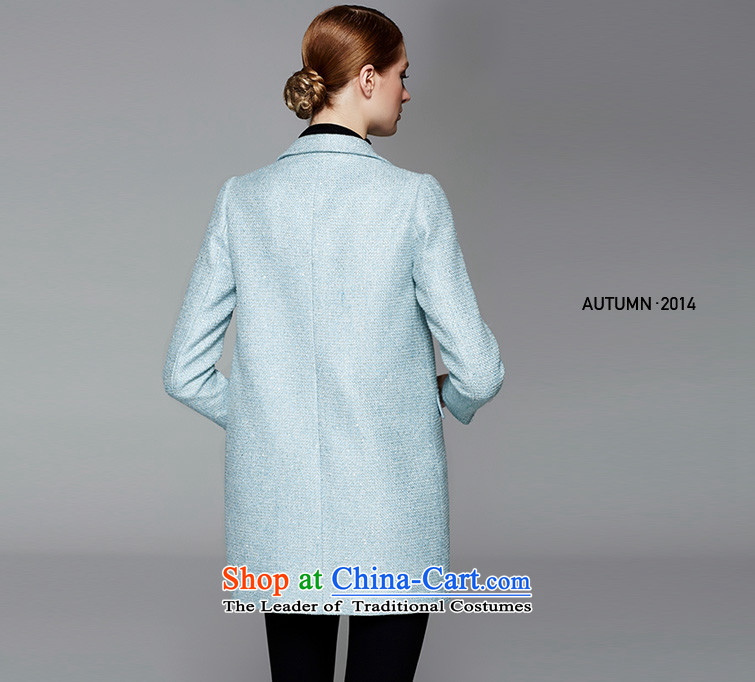 Mr NGAN domain 2015 autumn and winter new women's suits for long a wool coat-know what gross jacket 04W4496 Sau San  L/40 Blue Photo, prices, brand platters! The elections are supplied in the national character of distribution, so action, buy now enjoy more preferential! As soon as possible.